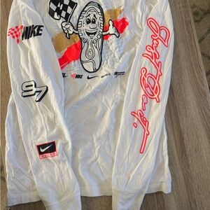 Nike Kids White Long Sleeve Shirt